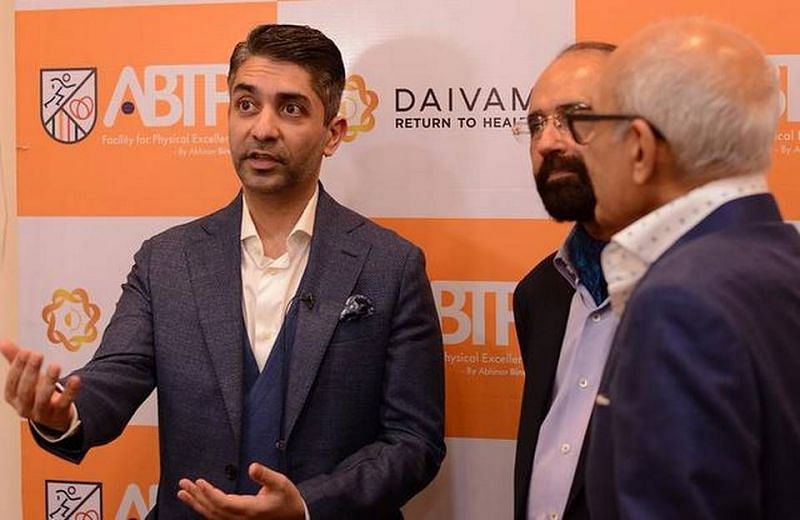 Abhinav Bindra at the launch of his sixth ABTP centre in Gurugram.