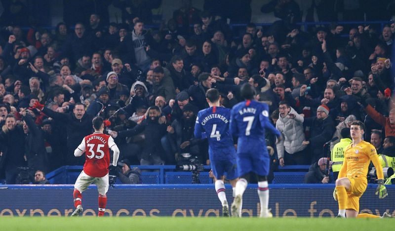 Gabriel Martinelli scored an exceptional goal in their clash against London rivals Chelsea