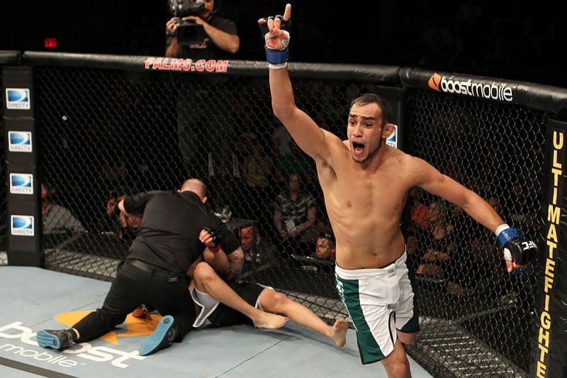 Ferguson debuted in 2011 with a knockout of Ramsey Nijem, winning TUF 13 in the process