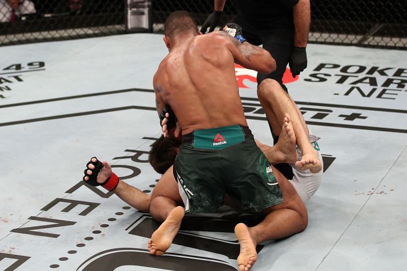 Gilbert Burns became only the second man to stop Demian Maia