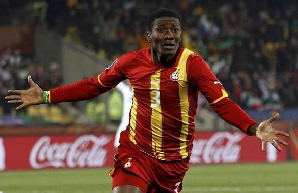 Asamoah Gyan shot to fame in the 2010 World Cup with Ghana