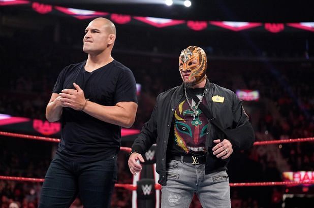 Cain Velasquez and Rey Mysterio on RAW