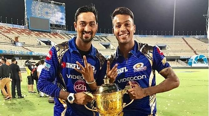 Mumbai Indians allrounder Krunal Pandya celebrates birthday; brother Hardik Pandya shares hilarious photograph
