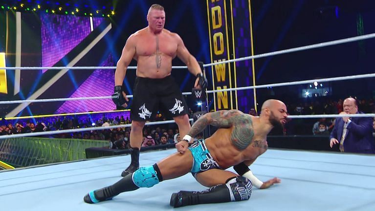 Brock Lesnar vs Ricochet from Super ShowDown