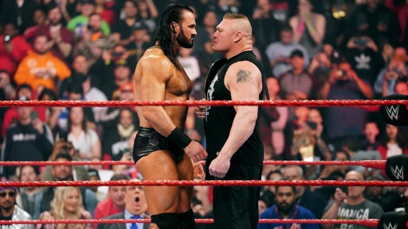 Drew McIntyre and Brock Lesnar