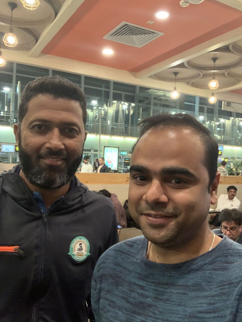 Selfie with Wasim Jaffer