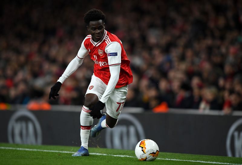 Bukayo Saka has impressed as a winger and as a left-back at Arsenal