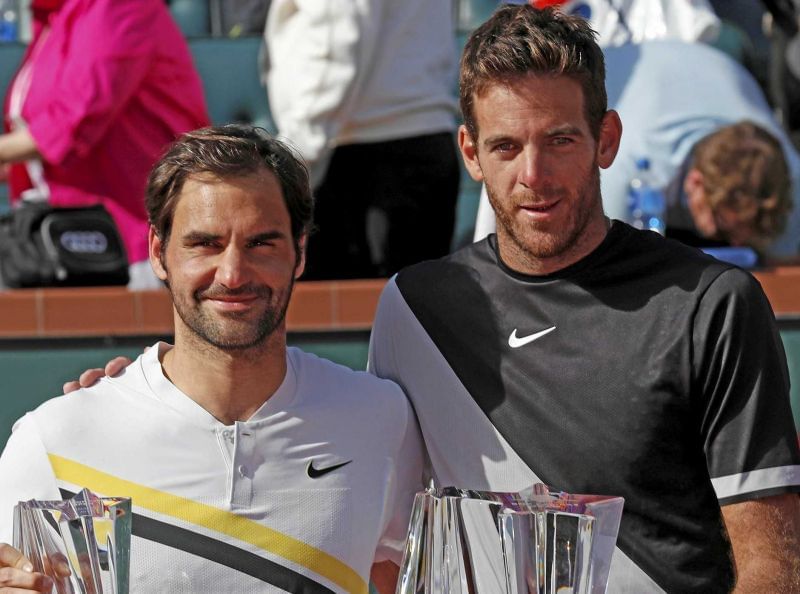 Juan Martin Del Potro (right) wins his 1st Masters 1000 title at 2018 Indian Wells.