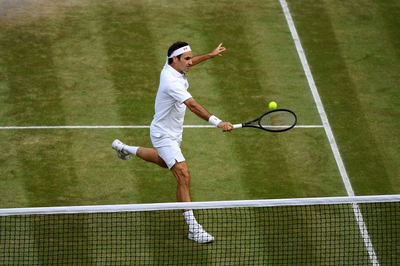 One of Federer&#039;s key strategies is to approach the net whenever possible