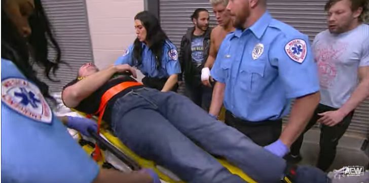 Jackson is down and out (Pic Source: AEW)