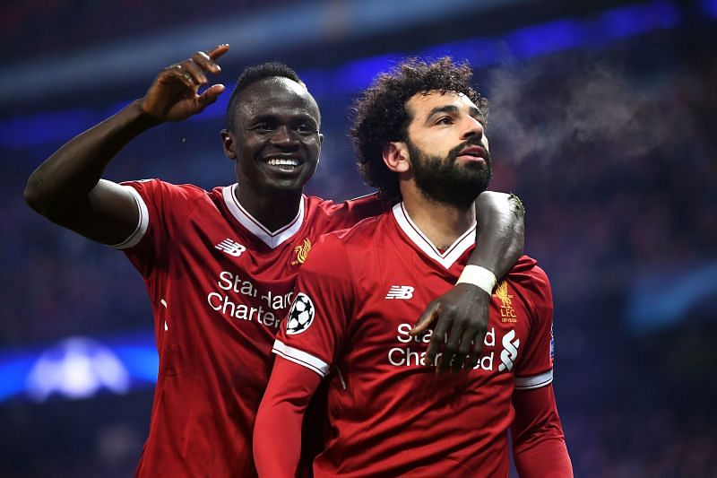 Liverpool forwards Sadio Mane and Mohamed Salah