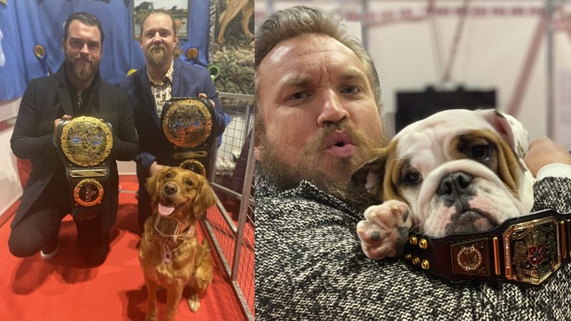 Gallus and Trent Seven meet the new WWE Dog-Tag Team Champions!