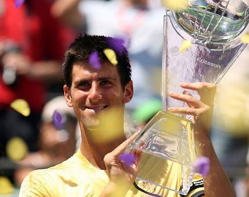 Djokovic lifts his 1st Masters 1000 title at 2007 Indian Wells.
