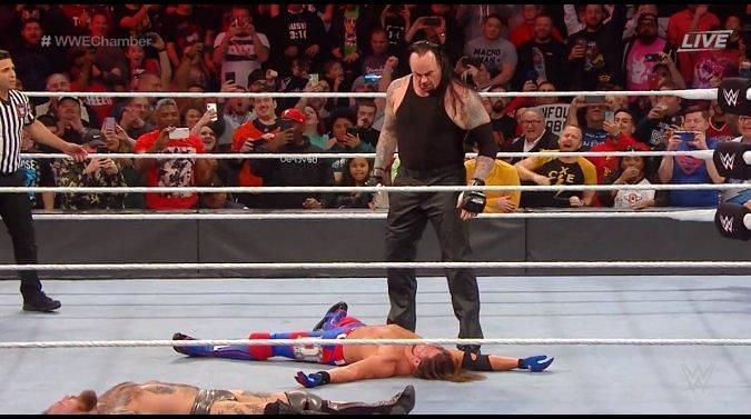 The Undertaker once again destroyed AJ Styles