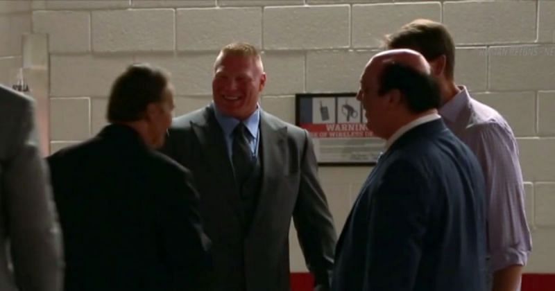 Brock Lesnar backstage in a clip from the WWE 24 series.