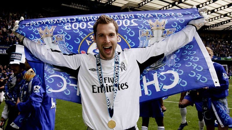 Petr Cech lifted the Premier League title in his debut season at Chelsea
