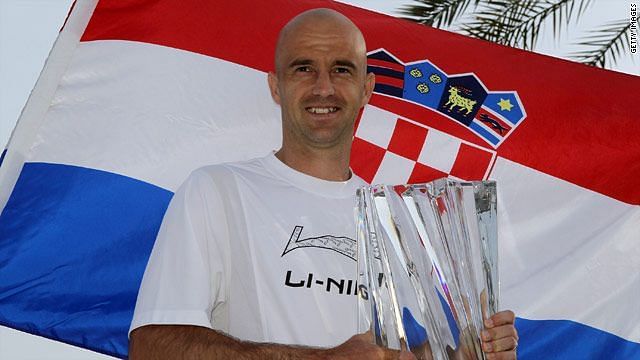 Ivan Ljubicic lifts his first Masters 1000 title at 2010 Indian Wells.