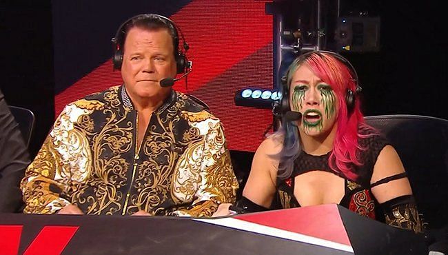 Asuka with Jerry Lawler