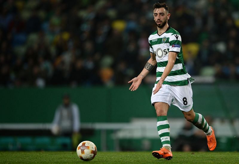 Bruno Fernandes has a tattoo on his right arm