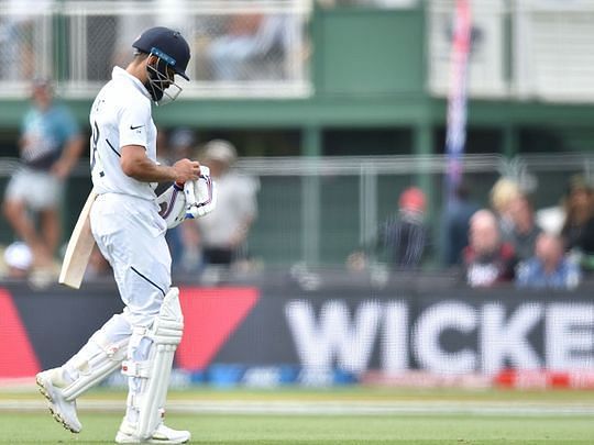 Kohli was caught unawares by the moving ball and failed to get going in the Test series.