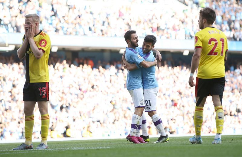 Bernardo Silva scored his first Manchester City hat-trick in Watford&#039;s 8-0 hammering