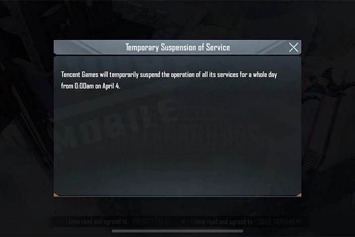 Tencent has temporarily suspended services 