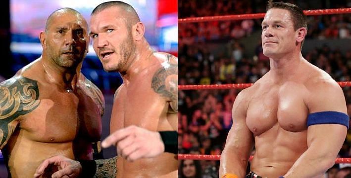 Batista, Orton, and Cena