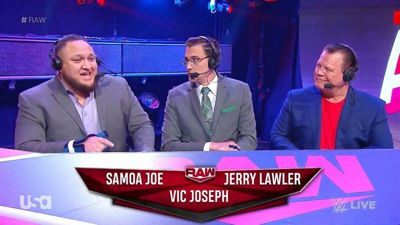 We&#039;ll be seeing Samoa Joe behind the announce desk once again tonight.