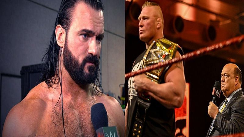 McIntyre missed the show but Lesnar and Heyman were there to hype the match