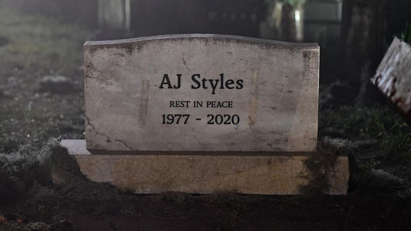 AJ Styles&#039; headstone