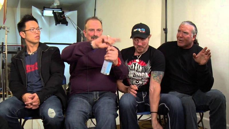 Jake Roberts with DDP, and Scott Hall