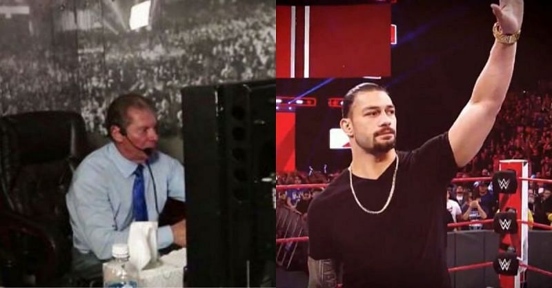 Vince McMahon and Roman Reigns.