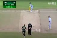 Sachin Tendulkar was out hit-wicket against Brett Lee in the CB series.