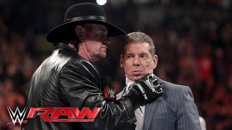The Undertaker and Vince McMahon on an episode of WWE RAW