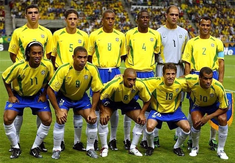 Brazil blended defence and attack perfectly to totally dominate the 2002 World Cup