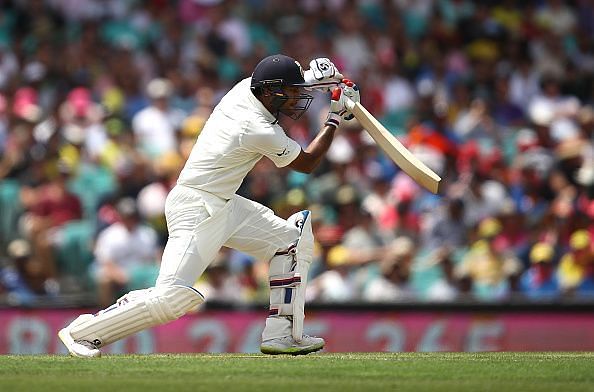 Mayank Agarwal punches through covers.