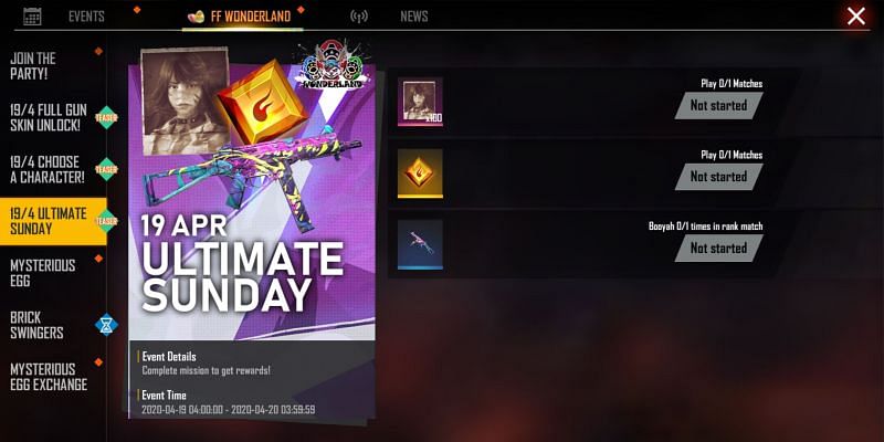 Ultimate Sunday Event