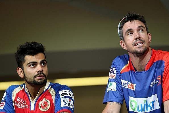 Virat Kohli (left) and Kevin Pietersen (right)