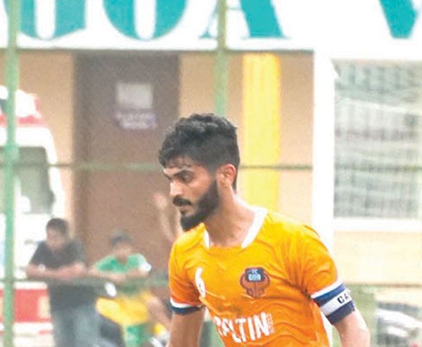 Leander D&#039;Cunha in action for FC Goa Reserves (Image Source-Herald Goa)