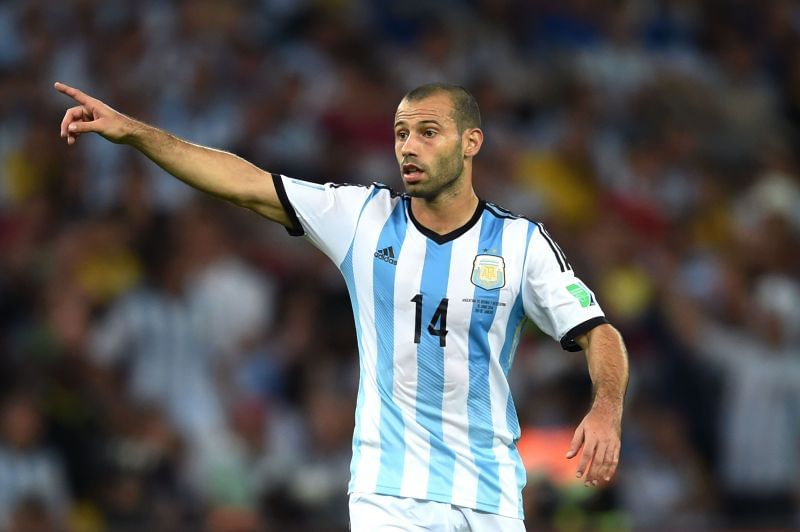 Javier Mascherano was sent off in 2013 - whilst on a stretcher