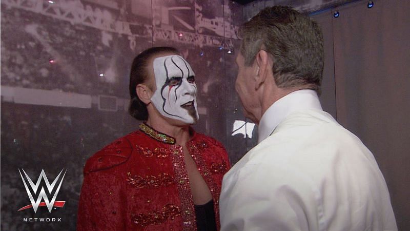 Sting with Vince McMahon