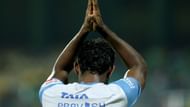 CK Vineeth after scoring against Kerala Blasters