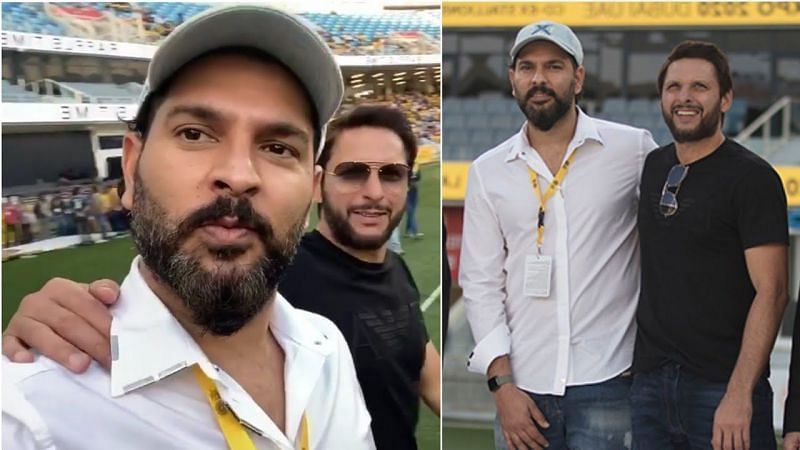 Yuvraj Singh and Afridi share a strong friendship off the field