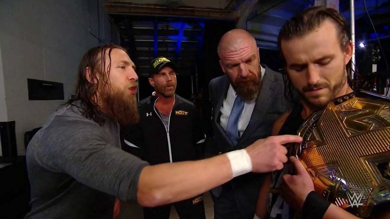 Bryan faced Cole for the NXT title after travel issues prevented roster members from making it back after Crown Jewel.
