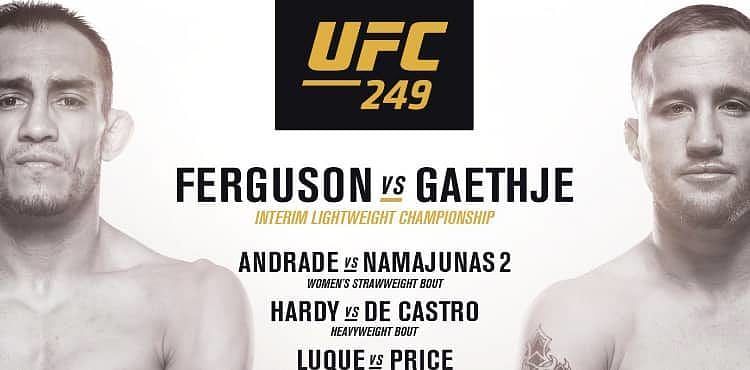 Incredibly, UFC 249 is actually going ahead!
