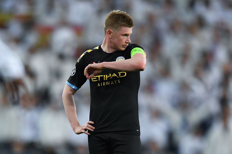 Kevin de Bruyne during a Champions League game against Real Madrid