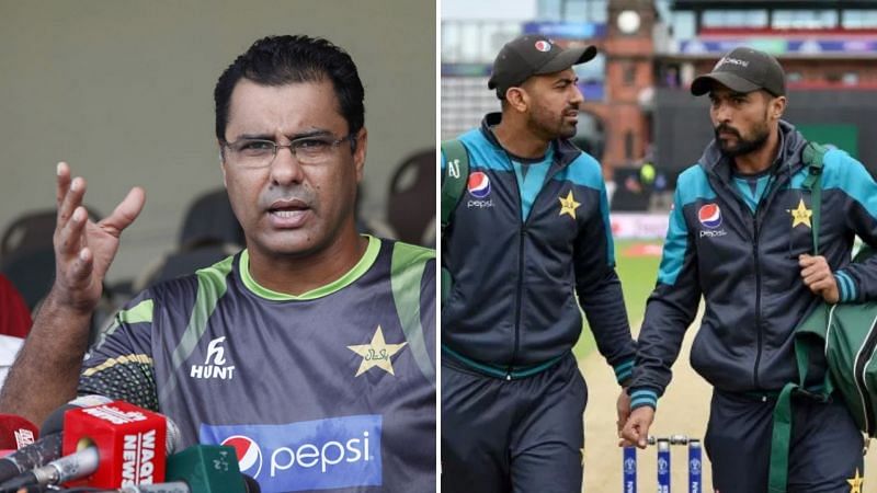 Waqar Younis (L) has lashed out at the Pakistan pace duo