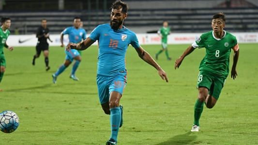 Balwant Singh in action for Indian national team