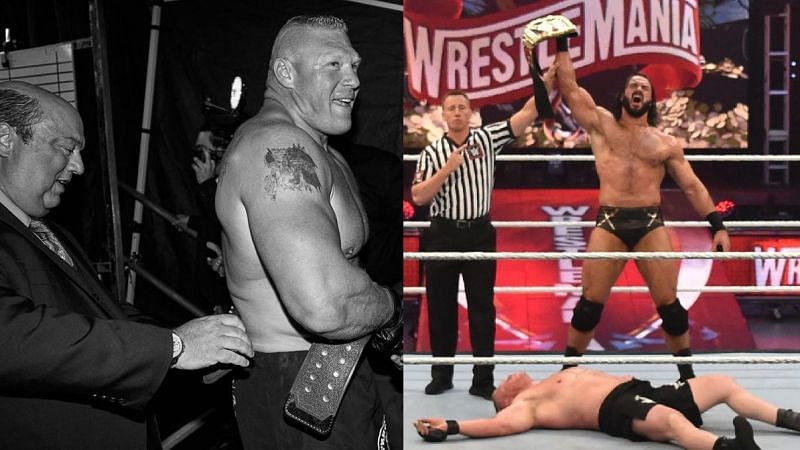 Brock Lesnar and Drew McIntyre headlined WrestleMania 36