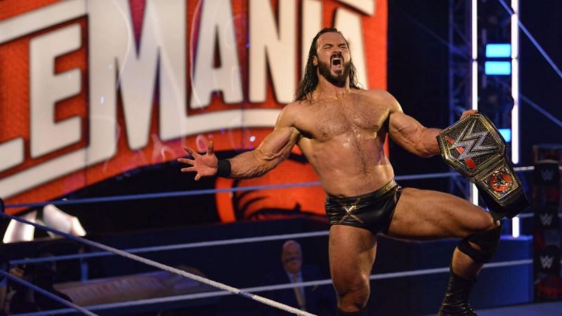 Drew McIntyre won the WWE Championship from Brock Lesnar at WrestleMania 36